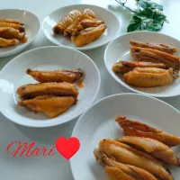 《レシピ有》鶏手羽中のフライパンスタミナ焼き。|Mariさん