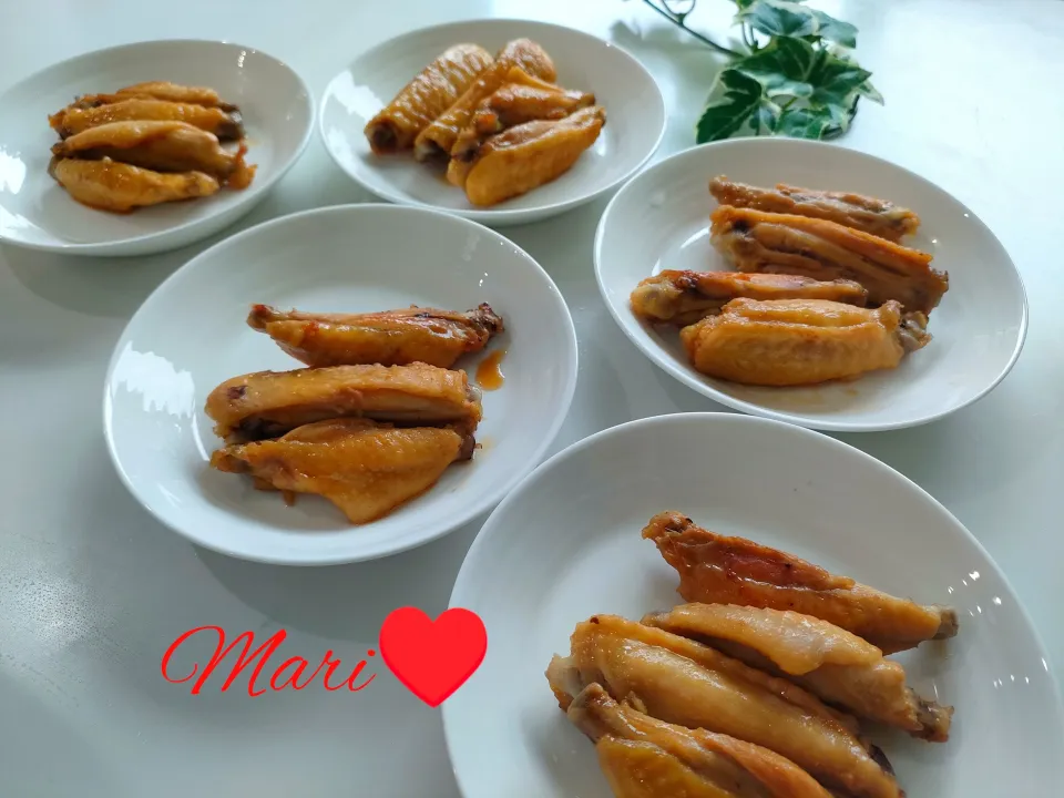 《レシピ有》鶏手羽中のフライパンスタミナ焼き。|Mariさん