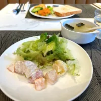 Salad and soup |skyblueさん