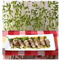 豆苗肉巻き|サクラピンクさん