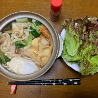 昼食　鍋焼きうどん|ATさん