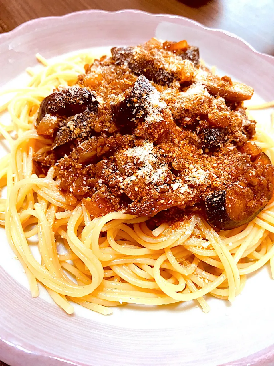茄子ミートパスタ|とっしぃさん