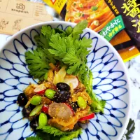 🔷切干大根と豆のゆず醤油和え🔷