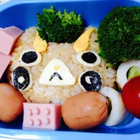 はるか昔に作ったキャラ弁〜コマじろう〜