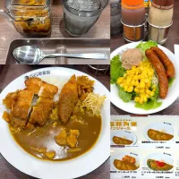 塩豚角煮カレー🍛パリパリチキン🍗フィッシュフライ　コーンソーセージツナサラダ🥗|るみおんさん