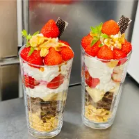 苺🍓がたっぷり食べられるパフェ