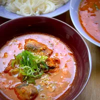鯖キム味噌のうま辛だれで食べるそうめん|高野豆腐さん