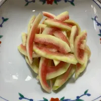 スイカ🍉の皮のぬか漬け|おかこさん