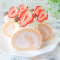 Milaly使用＊苺のロールケーキ|ゆずぽんさん