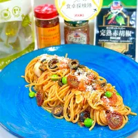 アンチョビの旨味が効いた本格スパゲティ アラビアータ🌶️|ひろりんさん