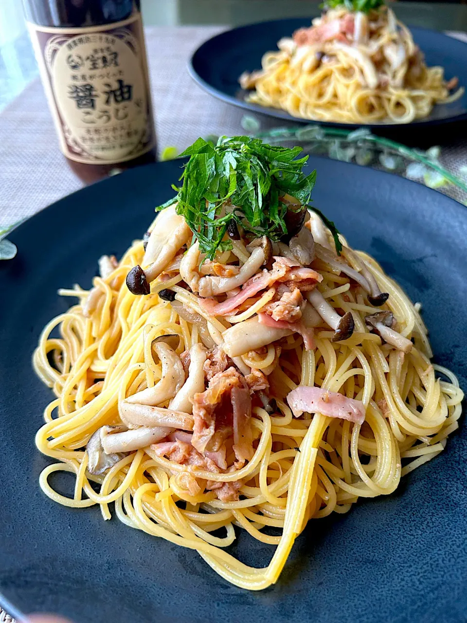 SnapdishさまYouTubeキャンペーン💓醤油こうじ de ツナとベーコンとしめじの和風パスタ|まなまな♡さん