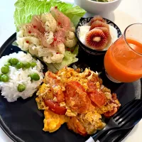 ゆかりさんの料理 トマトのふんわり玉子炒め