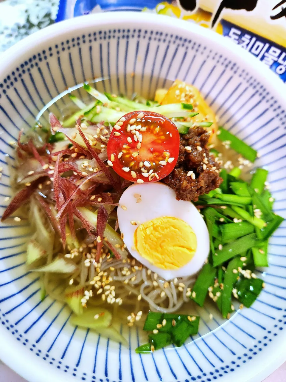 @きなこさんの料理 🔷うどんスープ味玉🐣🔷→→🔷暑い日は🇰🇷韓国冷麺🔷|@きなこさん