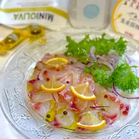 『世界の食卓探検隊』真鯛のカルパッチョ🇮🇹