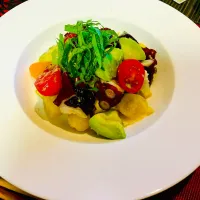 ✩.*˚たことアボカドのわさび醤油|ゆきえもんさん