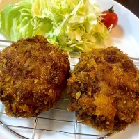 キャベツたっぷりヘルシーメンチカツ|単身赴任のっちさん