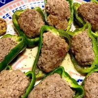 剥がれない？ピーマンの肉詰め|あきさん