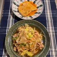 オイスターソース炒めと生姜煮|めんちゃんさん
