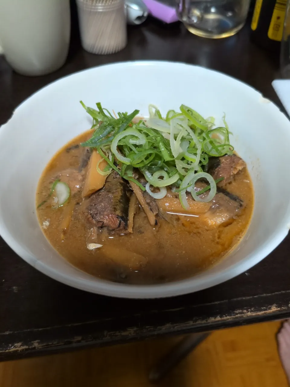 鯖と鰯の骨まで食べれる味噌煮|しょたこさん