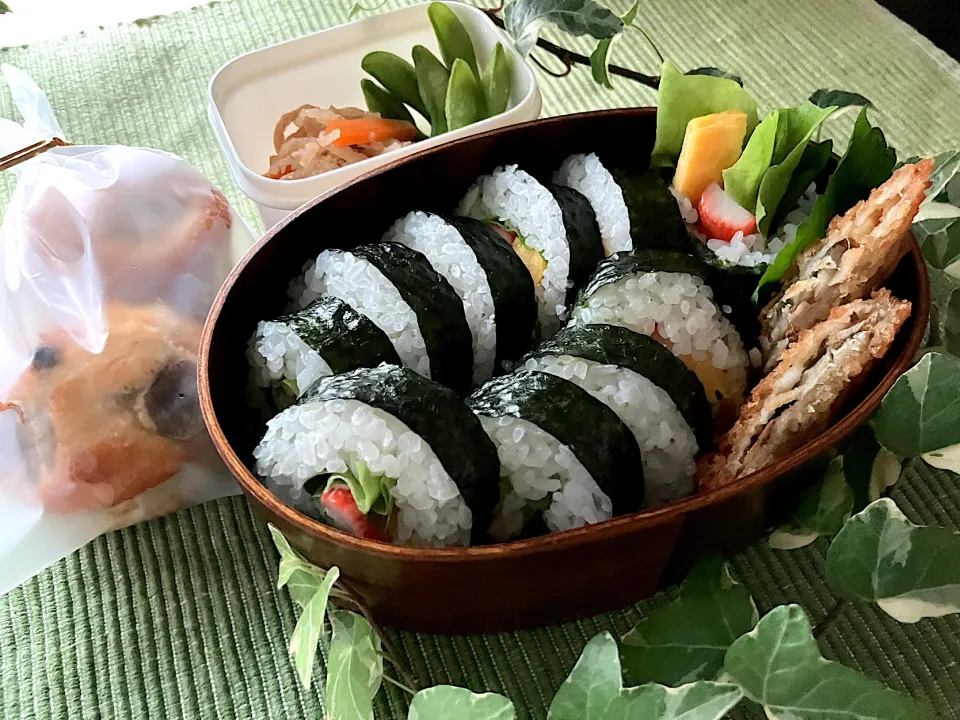 ＊0028.青じそ入りサラダ巻き🥗娘ちゃんの高校生弁当🍱＊|＊抹茶＊さん