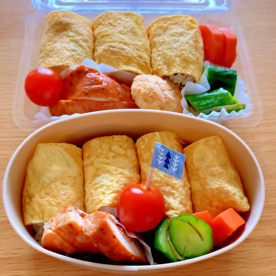 夫と次女のお弁当🍱🍙|シズソラさん