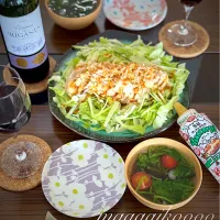 昨日のごはん🐔🥬🥒|マイコさん