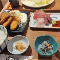 小田原で食べたお刺身定食|shimarirsさん