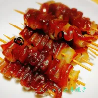 節約おつまみ♬こんにゃくの串焼き|あんみっちゃんさん