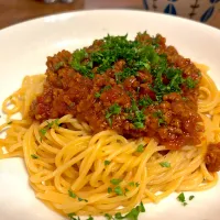 ミートソーススパゲッティ🍝|Hiropanさん