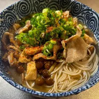 豚バラなめこ蕎麦|Hiropanさん
