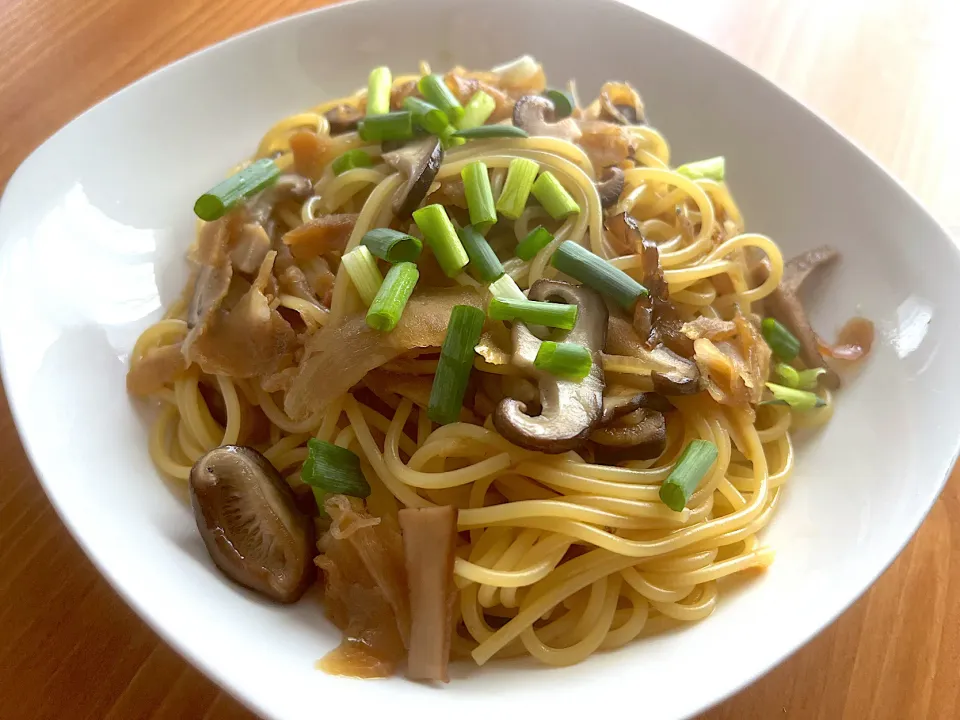 生姜の佃煮と椎茸スパゲッティ|あいこさん
