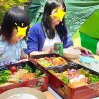 おうちピクニック⛺🍱🍻🍙