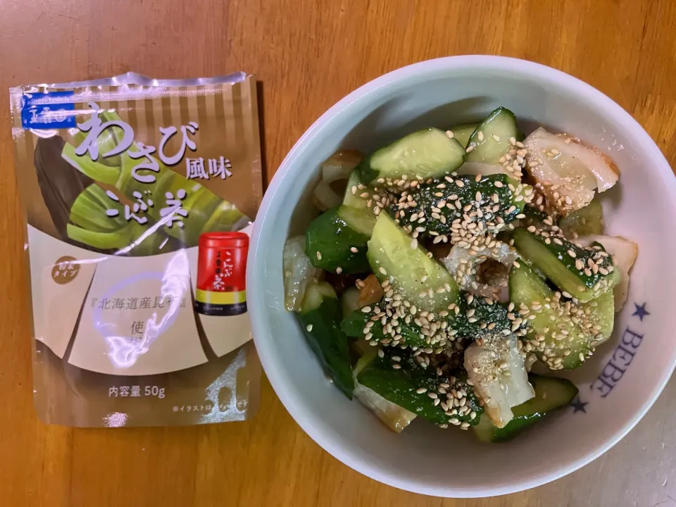 わさび風味こんぶ茶de竹輪ときゅうりの和え物|リッキーさん