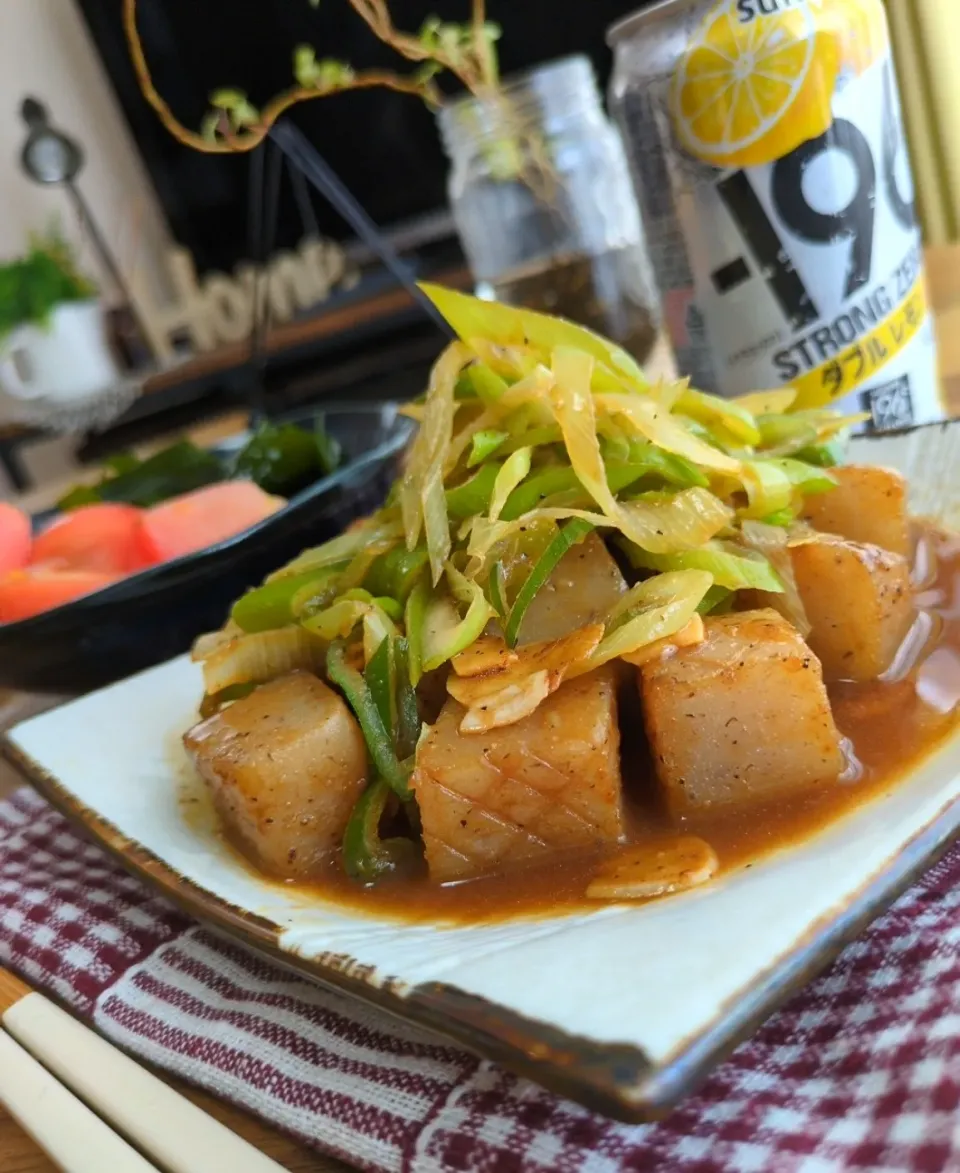 こんにゃくｽﾃｰｷ|まりおさん