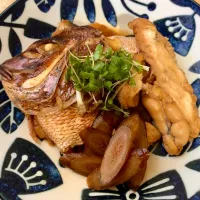 鯛のアラ煮