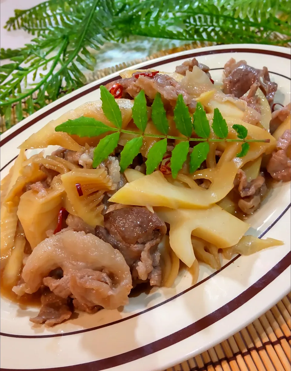 たけのこ豚肉甘辛炒め|ポコさん