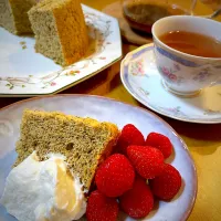 米粉の紅茶シフォンケーキでティータイム|Mikaさん