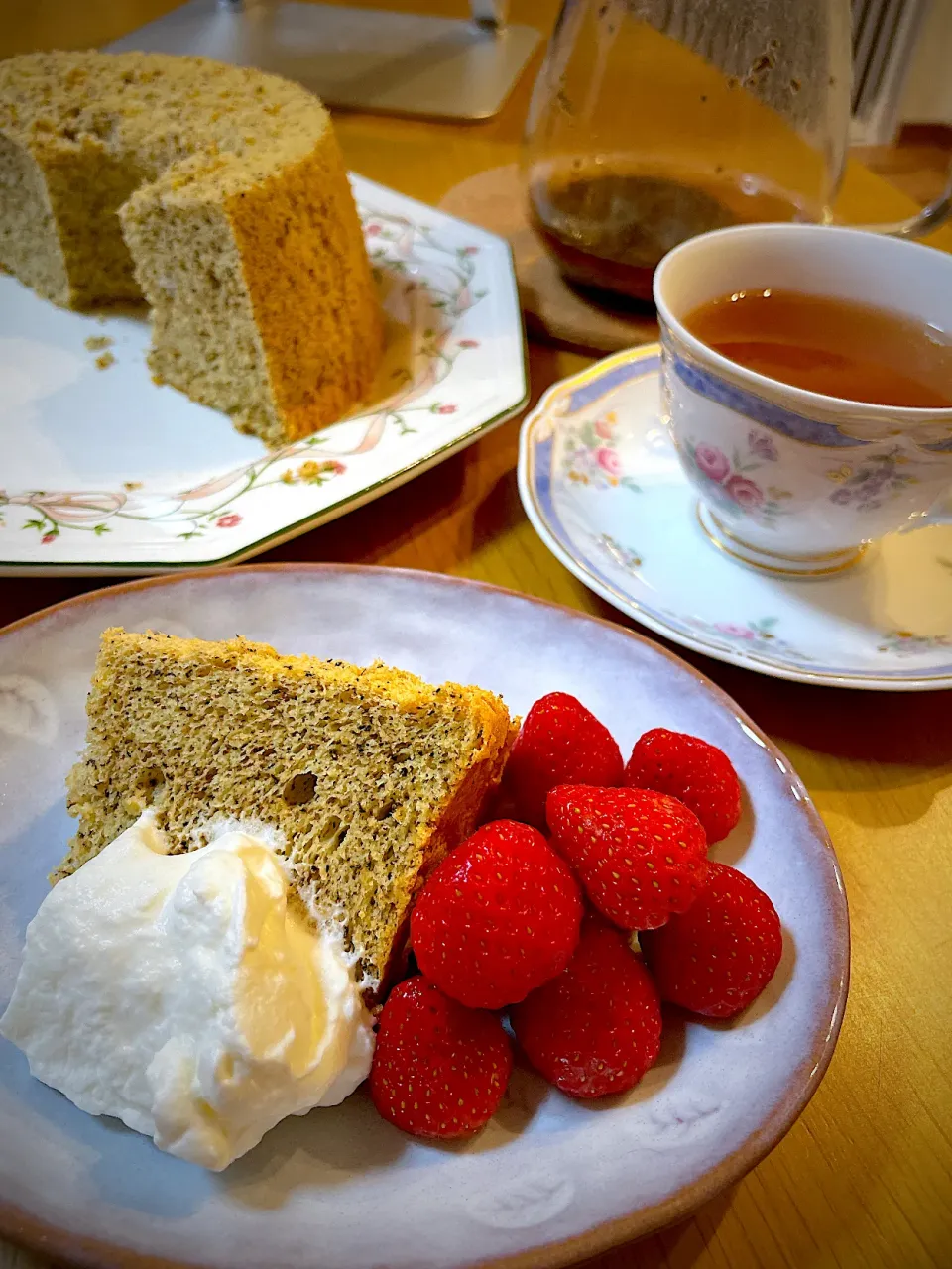 米粉の紅茶シフォンケーキでティータイム|Mikaさん