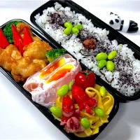 今日の弟のお弁当🍱です|パンダ🐼🐼パンダさん