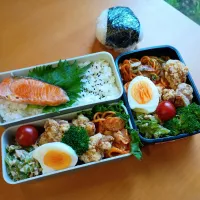 次男・私弁当&おにぎり|tamagomagomagoさん