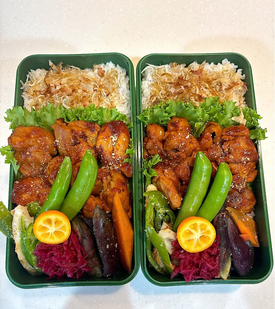 2025,05,20 鶏甘辛炒めお弁当🍱次男テスト中弁なし|kayoo_ch517♡3太郎1姫２モル♡81line Maさん