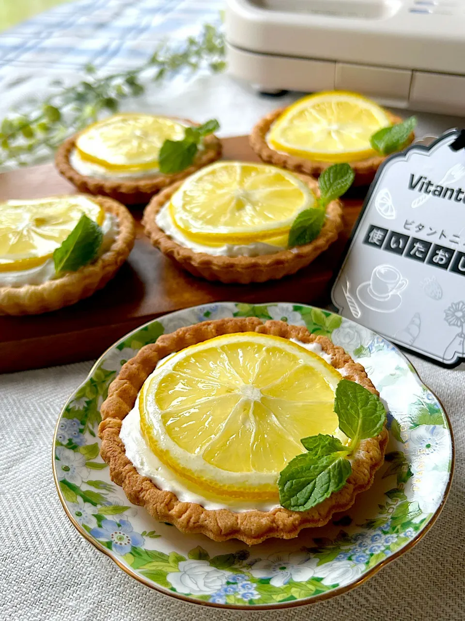 【ビタントニオ使いたおし隊💛ワッフル&ホットサンドベーカー】タルトレットプレート de レアチーズケーキ|まなまな♡さん