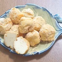 先ほどの味噌クリームのトリュフをカットしたものと残り全部|ナナさん
