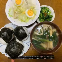 昼食　おにぎり定食