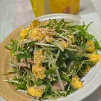 水菜とツナのエバーエッグサラダ|ひとみんΨ(*´∀｀)Ψさん