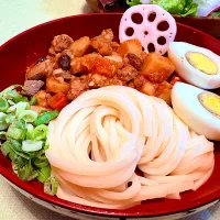 ポークトマトシチューうどん|マニラ男さん