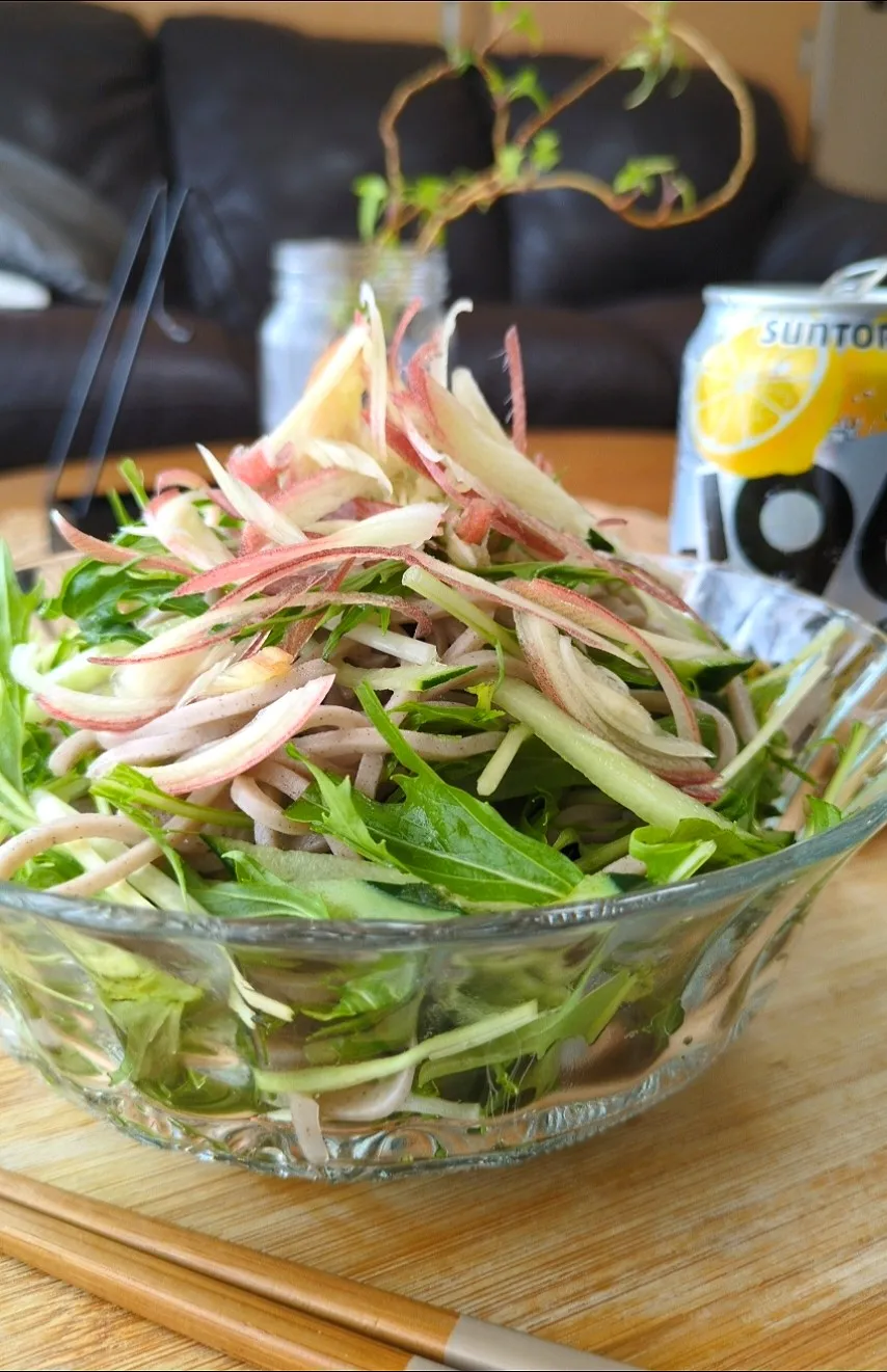 ｻﾗﾀﾞ蕎麦|まりおさん