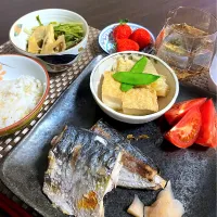 5/20晩ご飯：アジの塩焼き|ななみんさん