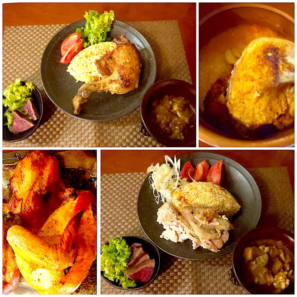 Today‘s Dinner🍴上海鶏飯･牛のたたき･茄子のカレー|🌈Ami🍻さん