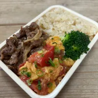 牛肉ときのこの黒胡椒炒め弁当|junさん